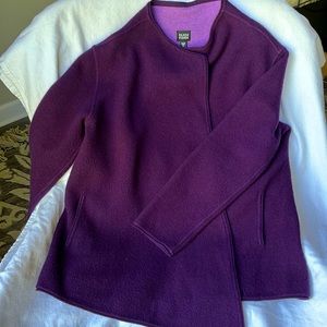 Vintage Eileen Fisher jacket blazer kimono. Size M, eggplant aubergine